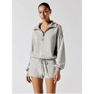 NEW! Spiritual Gangster Funnel Neck Romper Heather‎ Gray Size  Medium $148